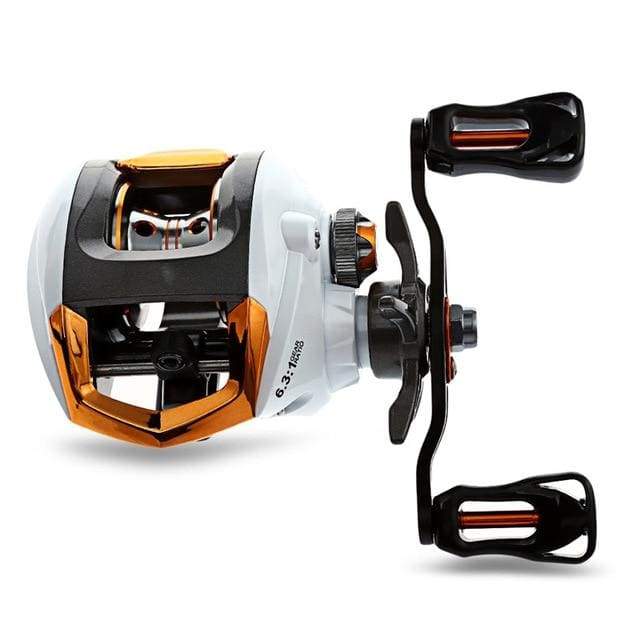 12+1 Bearings Waterproof Left / Right Hand Baitcasting Fishing Reel High Speed with Magnetic Brake System - NAKHIL