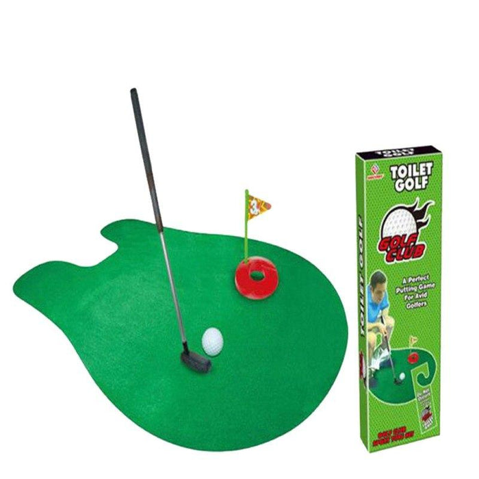 This Toilet Putting Green Lets You Practice Your Putting While On The Can