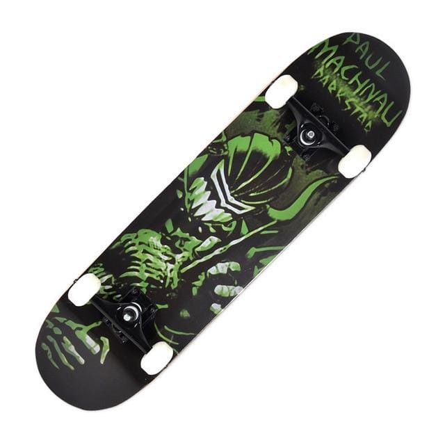 Printing Street 19cm Long Skateboard Complete Graffiti Style Professional Wooden Maple - NAKHIL