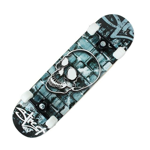 Printing Street 19cm Long Skateboard Complete Graffiti Style Professional Wooden Maple - NAKHIL