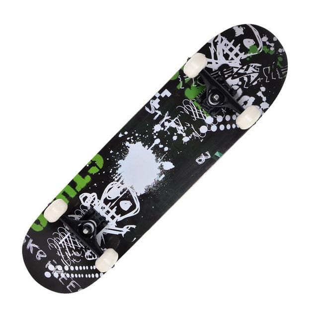 Printing Street 19cm Long Skateboard Complete Graffiti Style Professional Wooden Maple - NAKHIL