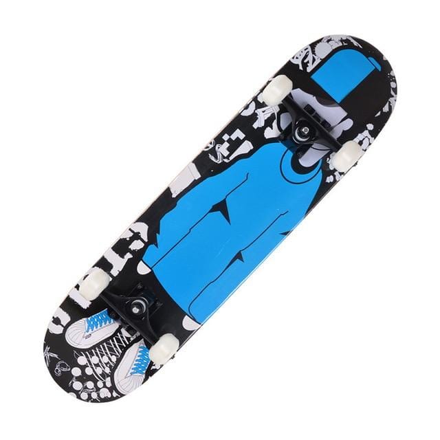 Printing Street 19cm Long Skateboard Complete Graffiti Style Professional Wooden Maple - NAKHIL