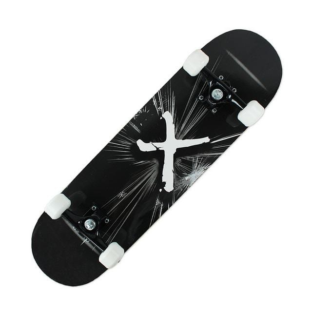 Printing Street 19cm Long Skateboard Complete Graffiti Style Professional Wooden Maple - NAKHIL