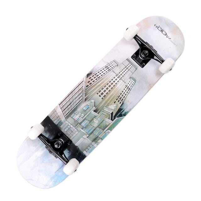 Printing Street 19cm Long Skateboard Complete Graffiti Style Professional Wooden Maple - NAKHIL