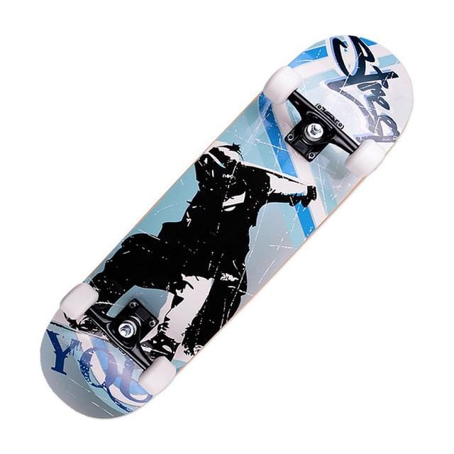 Printing Street 19cm Long Skateboard Complete Graffiti Style Professional Wooden Maple - NAKHIL