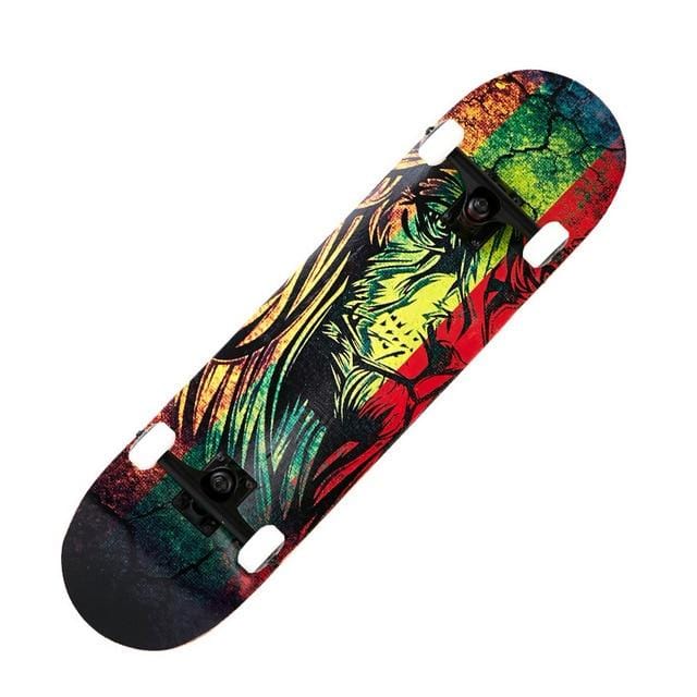 Printing Street 19cm Long Skateboard Complete Graffiti Style Professional Wooden Maple - NAKHIL