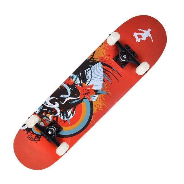 Printing Street 19cm Long Skateboard Complete Graffiti Style Professional Wooden Maple - NAKHIL