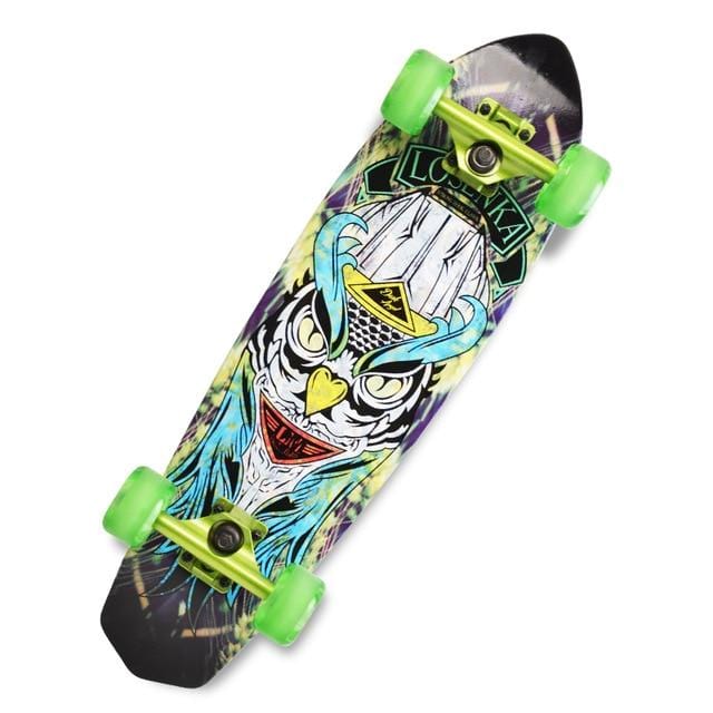 Printing Street 28" Long Skateboard Complete Retro Graffiti Style Cruiser Maple - NAKHIL