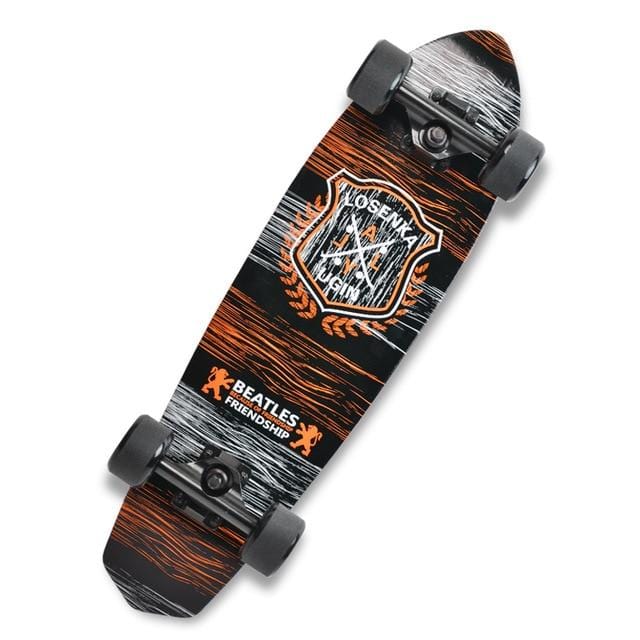 Printing Street 28" Long Skateboard Complete Retro Graffiti Style Cruiser Maple - NAKHIL