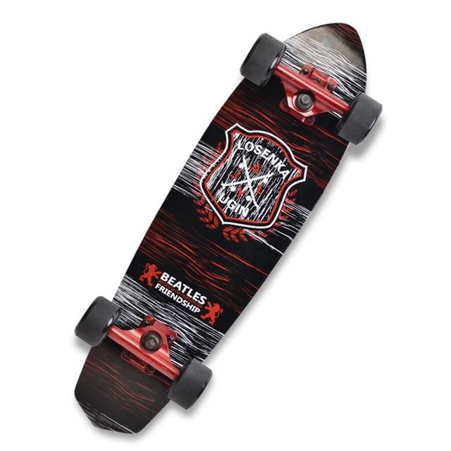 Printing Street 28" Long Skateboard Complete Retro Graffiti Style Cruiser Maple - NAKHIL