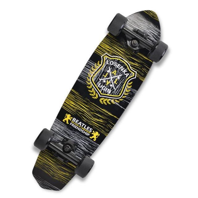 Printing Street 28" Long Skateboard Complete Retro Graffiti Style Cruiser Maple - NAKHIL