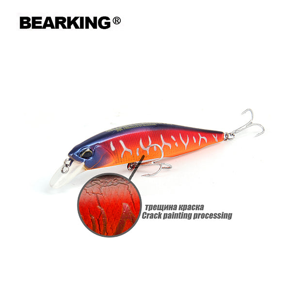 Bearking A+ fishing lures hard bait 7color 10cm 15g minnow,quality professional depth0.8-1.5m - NAKHIL