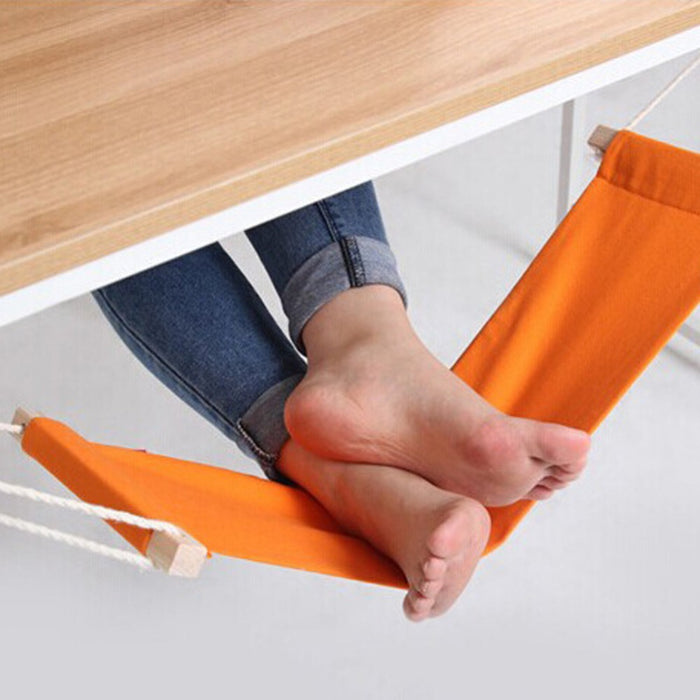 60*16cm Hammock Stand Office Foot Rest Stand Desk Feet Study Indoor Orange - NAKHIL