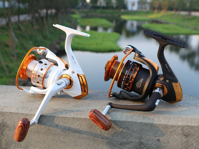 Spinning Fishing Reel 12BB + 1 Bearing Balls 500-9000 Series Metal Coil Spinning Reel Boat Rock Fishing Wheel - NAKHIL