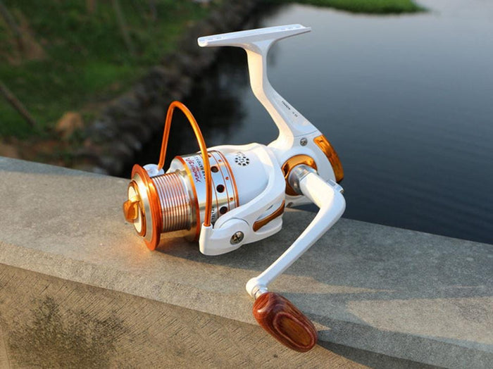 Spinning Fishing Reel 12BB + 1 Bearing Balls 500-9000 Series Metal Coil Spinning Reel Boat Rock Fishing Wheel - NAKHIL