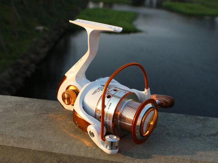 Spinning Fishing Reel 12BB + 1 Bearing Balls 500-9000 Series Metal Coil Spinning Reel Boat Rock Fishing Wheel - NAKHIL