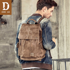 DIDE Anti theft Backpack Men Laptop Backpacks For Teenager women Male Preppy Style School Bag Cover Travel Backpack Leather - NAKHIL