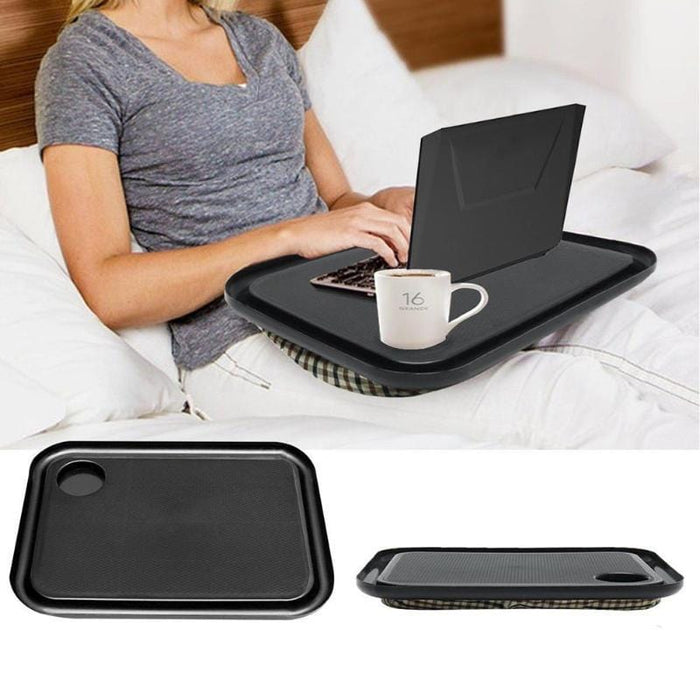 Laptop Table Multifunction Knee Lap Desk for 14 inch Computer Phone Flip Portable Outdoor Headrest Office Home Nap Pillow - NAKHIL