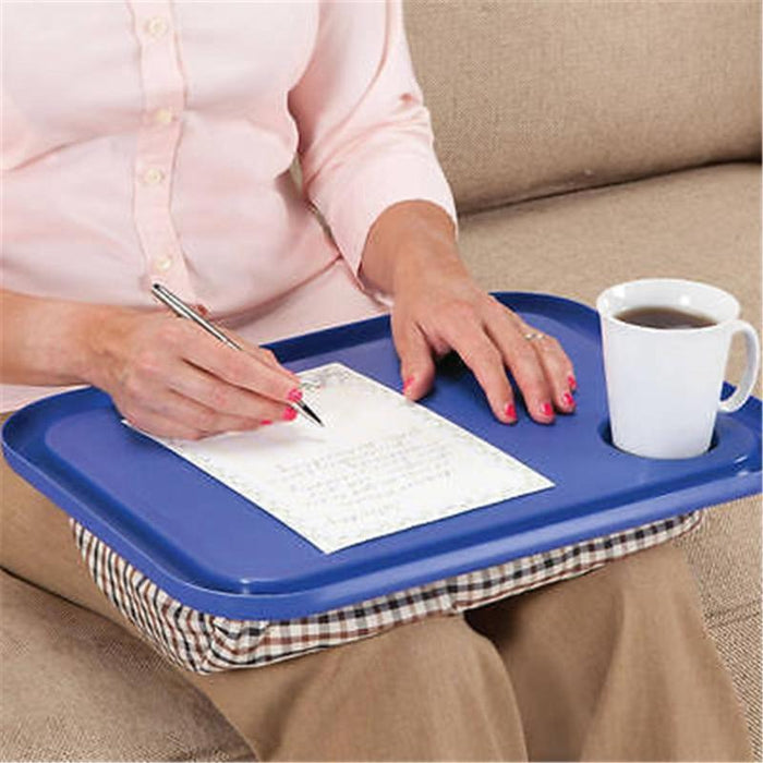 Laptop Table Multifunction Knee Lap Desk for 14 inch Computer Phone Flip Portable Outdoor Headrest Office Home Nap Pillow - NAKHIL