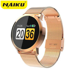 Q8 Smartwatch OLED Color Screen Fitness Tracker Heart Rate Blood Pressure Oxygen - NAKHIL