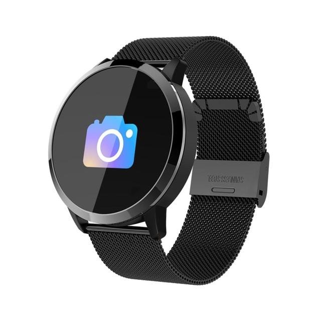 Q8 Smartwatch OLED Color Screen Fitness Tracker Heart Rate Blood Pressure Oxygen - NAKHIL