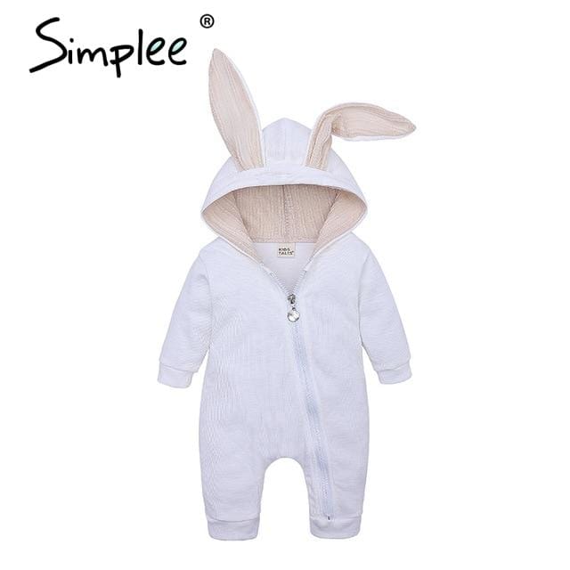 Newborn Baby Girls Boys Clothing Romper Cotton Long Sleeve Jumpsuit Playsuit 2019 Spring Bunny Outfits One piecer 3D Ear Clothes - NAKHIL