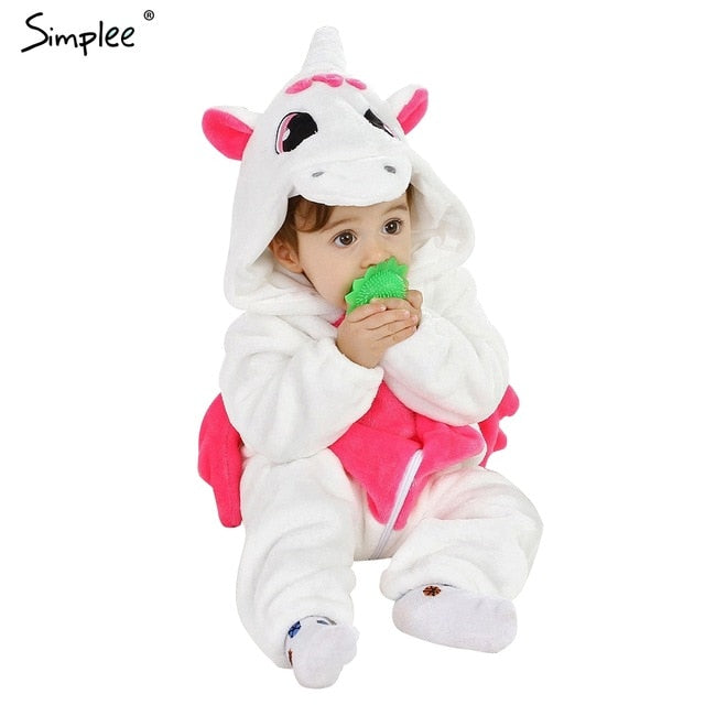 Baby unicorn pajamas animal shape Kids unicorn pajamas jumpsuit children sleepers Panda pajama unicorn onesie pajamas - NAKHIL