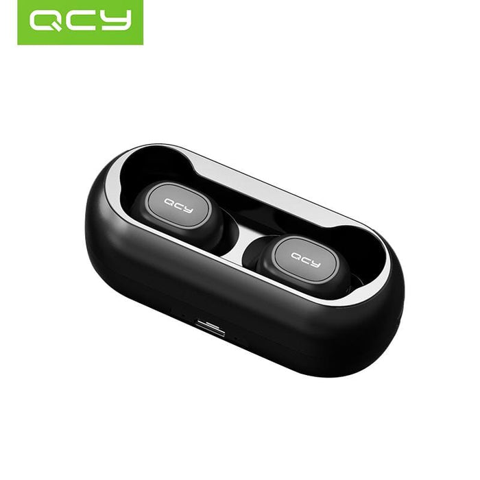 Mini Dual V5.0 Wireless Bluetooth 3D Stereo Sound Earbuds with Dual Microphone and Charging box - NAKHIL