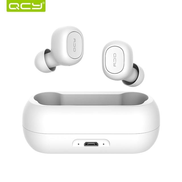 Mini Dual V5.0 Wireless Bluetooth 3D Stereo Sound Earbuds with Dual Microphone and Charging box - NAKHIL