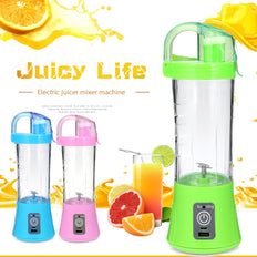 400ml Portable Blender Rechargeable Automatic Vegetable Fruit Juice Maker Cup Mixer Bottle - NAKHIL