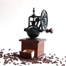 Manual Coffee Grinder Machine Wooden Coffee Bean Mill Grinding Ferris Wheel Design Coffee Maker Tool - NAKHIL