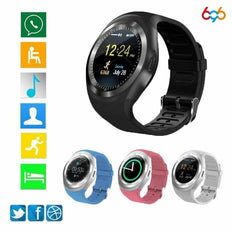 Y1 Smartwatch Round Support Nano SIM &TF Card Men Women Business Smartwatch - NAKHIL